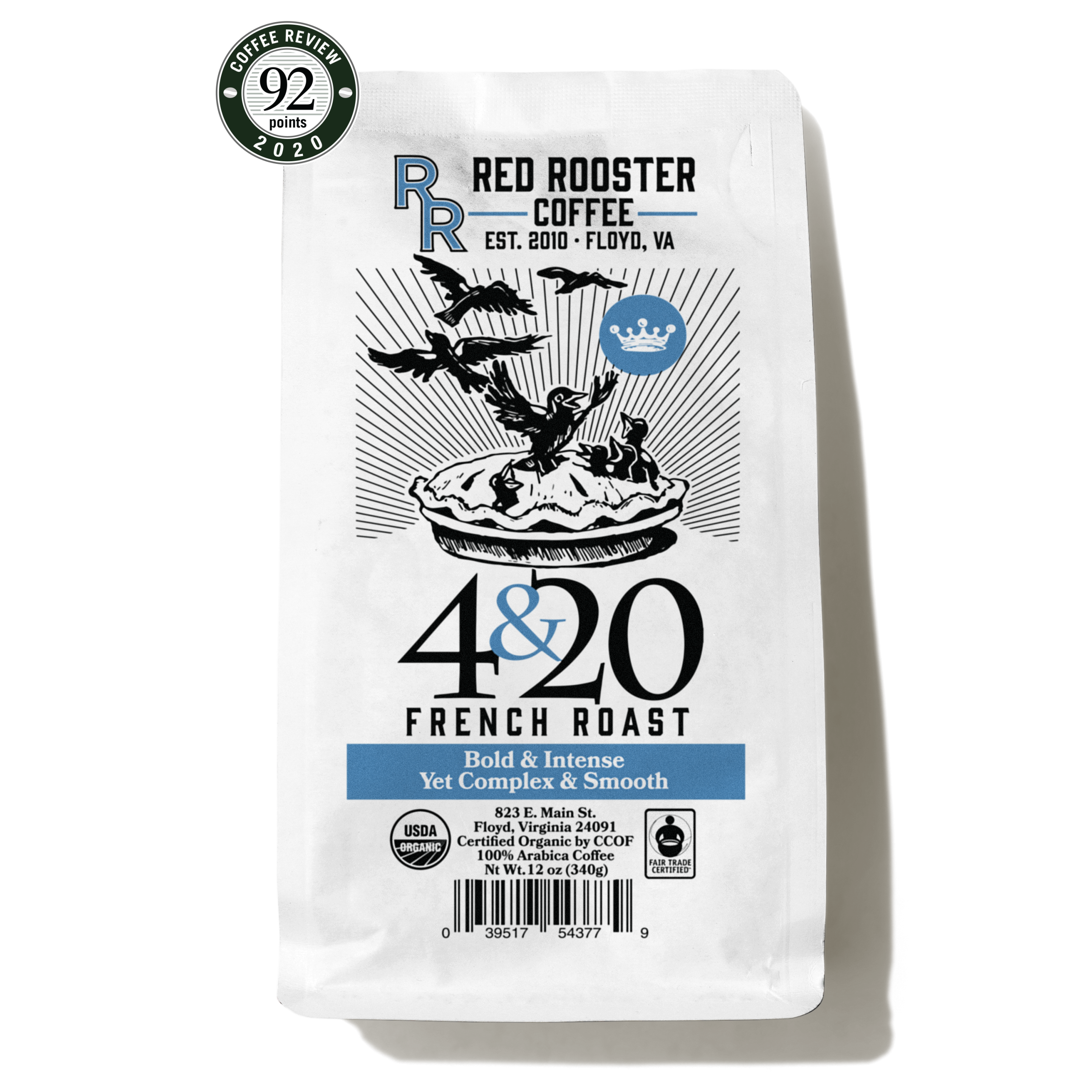 Organic 4&20 French Roast Balanced Craft Coffee Beans