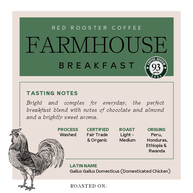 Organic Floyd Farmhouse Breakfast Blend Balanced Craft Coffee Beans