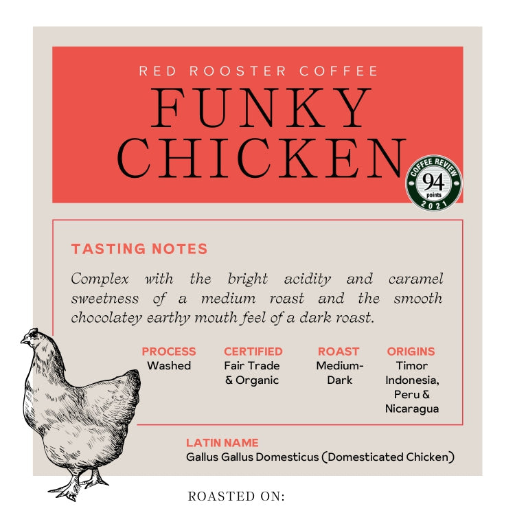 Organic Funky Chicken Balanced Craft Coffee Beans