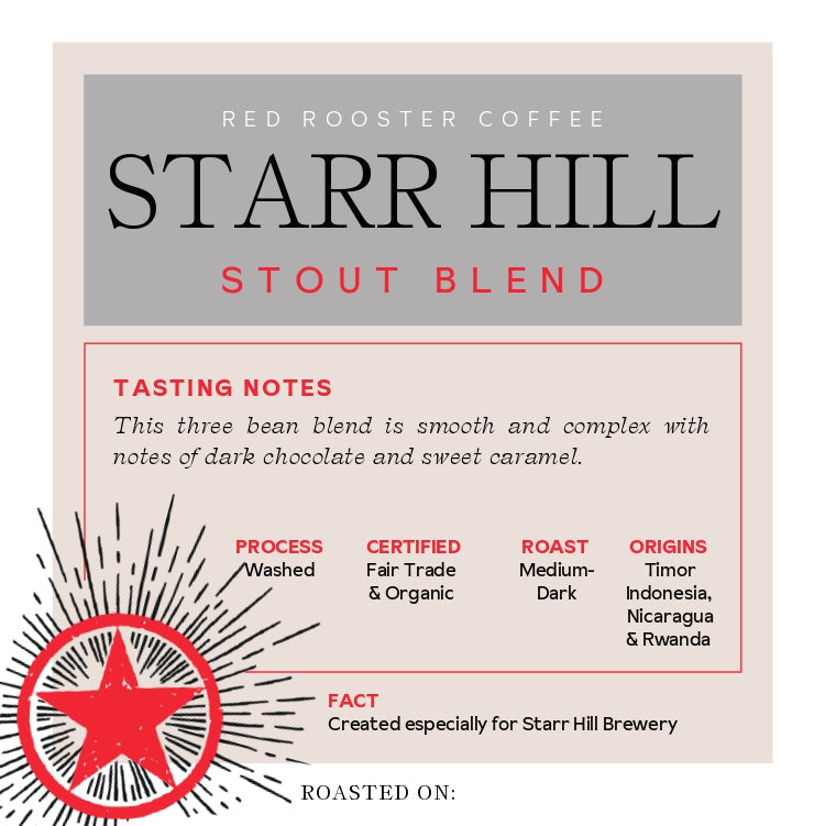 Organic Starr Hill Stout Blend Balanced Craft Coffee Beans