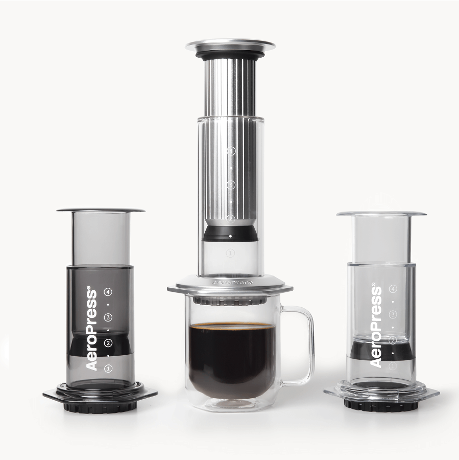 AeroPress Double Wall Glass Coffee Mug - 2 Pack Clear Coffee Mug Set