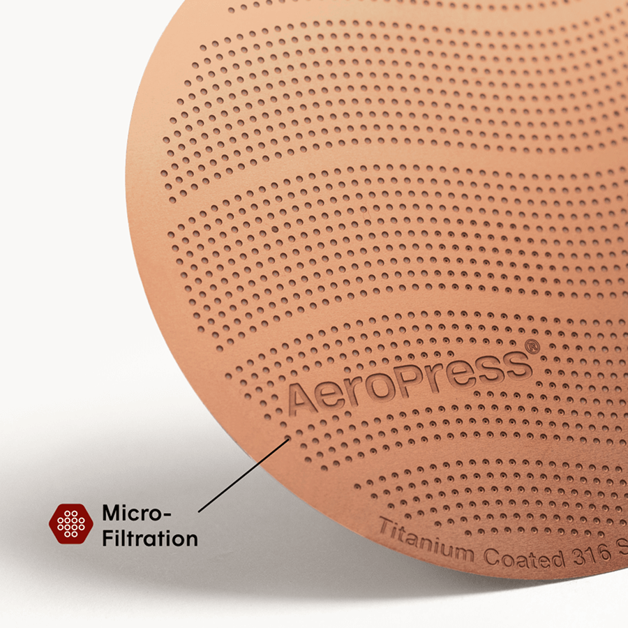 AeroPress Gold Tone Filter - Standard Travel Ready Coffee Maker