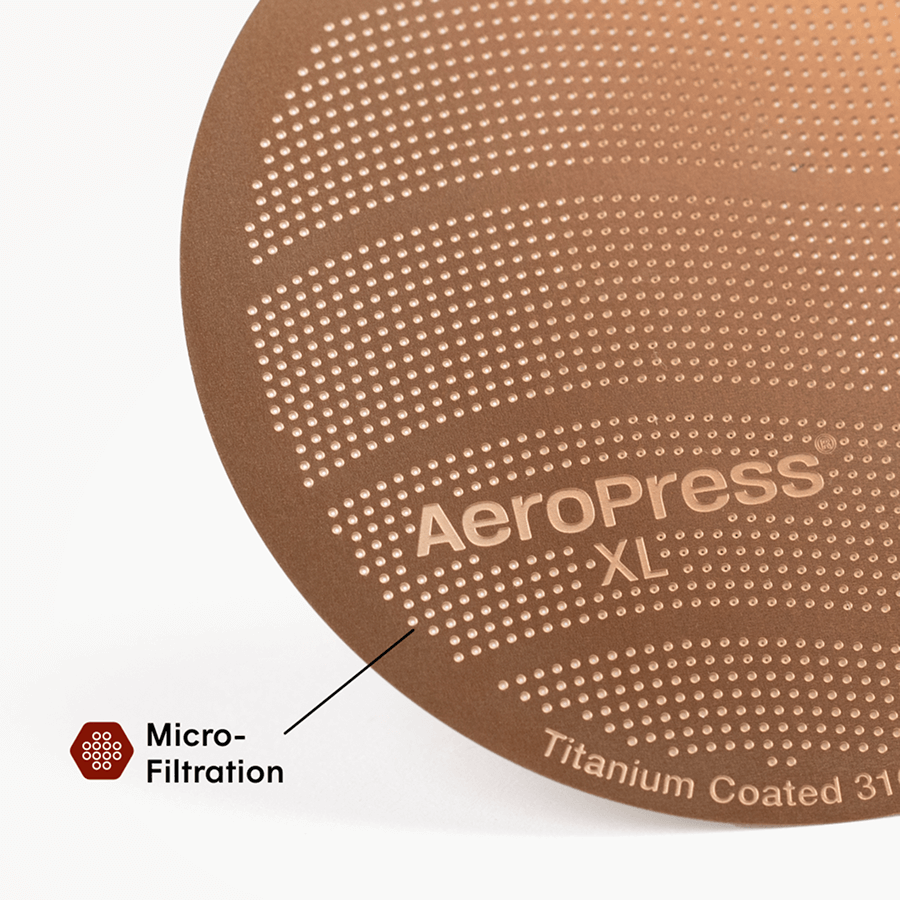 AeroPress Gold Tone Filter - XL Big Batch Coffee Press