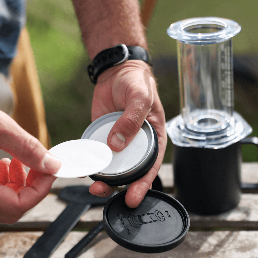 AeroPress Travel Coffee Mug - Stainless Steel Clear Coffee Mug Set