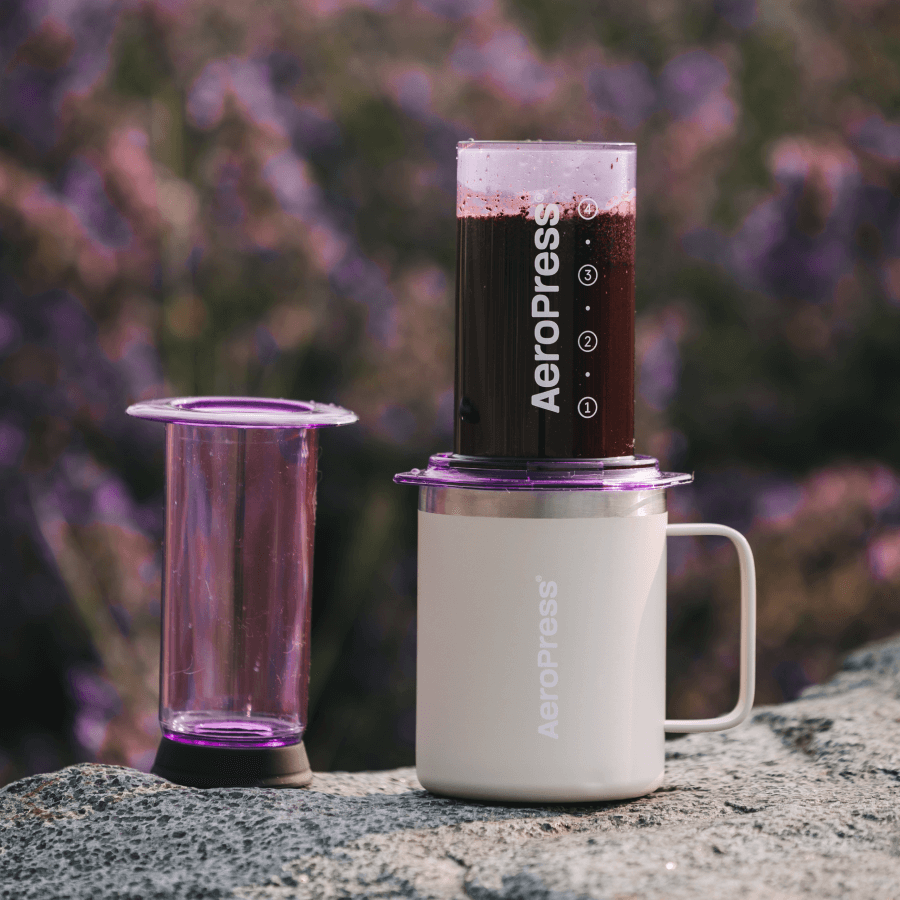 AeroPress Travel Coffee Mug - Stainless Steel Clear Coffee Mug Set
