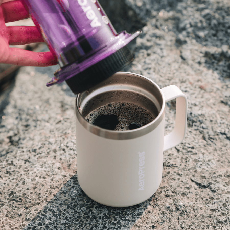 AeroPress Travel Coffee Mug - Stainless Steel Clear Coffee Mug Set