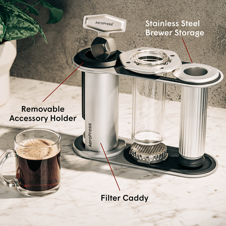 AeroPress Organizer Stand - Stainless Steel Neat Brew Setup Organizer Replacement