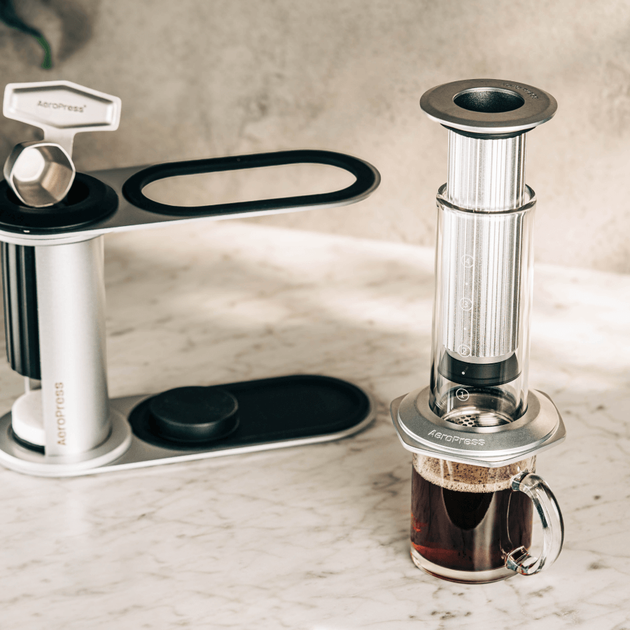 AeroPress Organizer Stand - Stainless Steel Neat Brew Setup Organizer