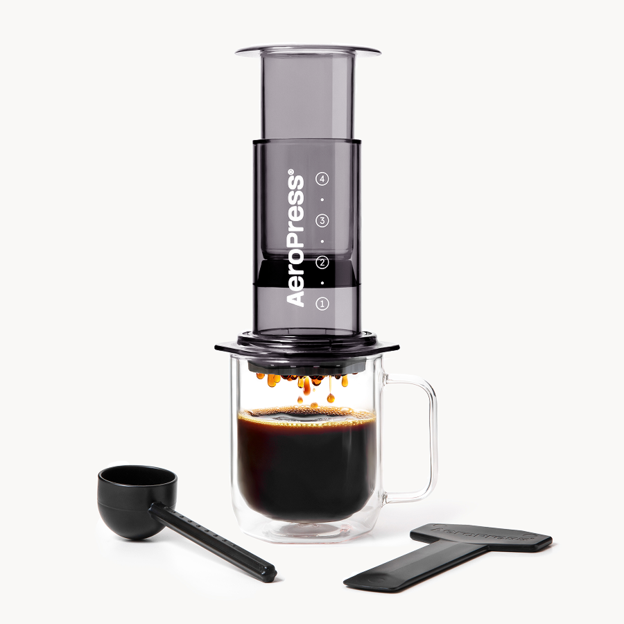 AeroPress Coffee Maker - Clear & Colors Modern Clear Coffee Press