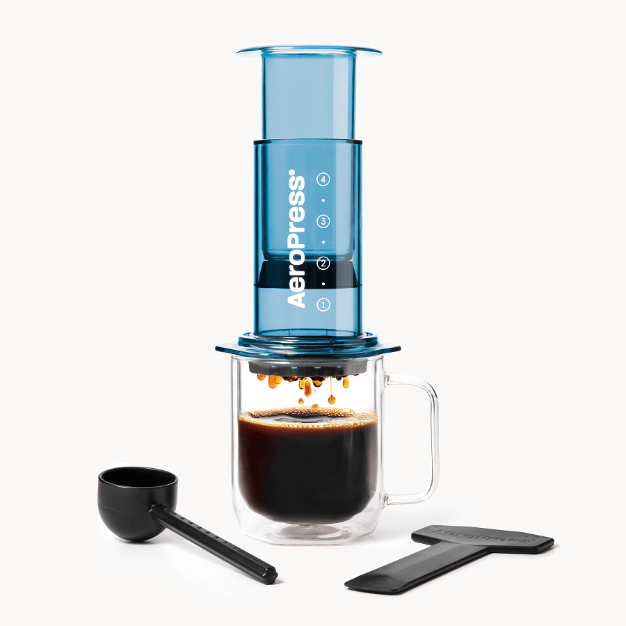 AeroPress Coffee Maker - Clear & Colors Modern Clear Coffee Press