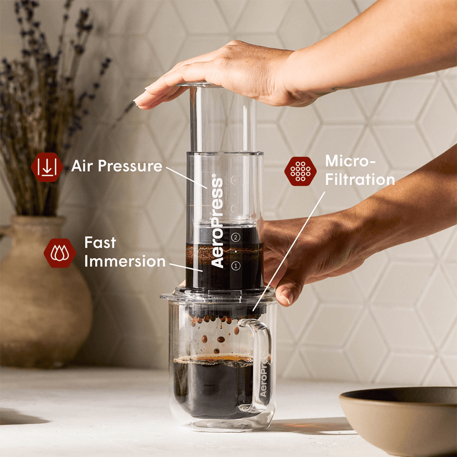 Coffee Station Bundle - Clear Coffee Maker Gift Bundle