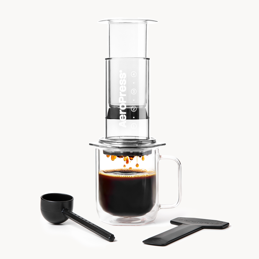 AeroPress Coffee Maker - Clear & Colors Modern Clear Coffee Press