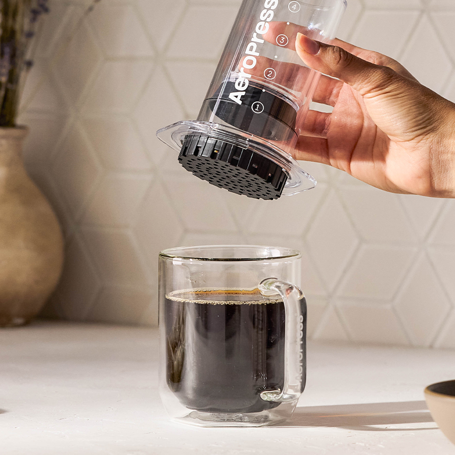 AeroPress Coffee Maker - Clear & Colors Modern Clear Coffee Press