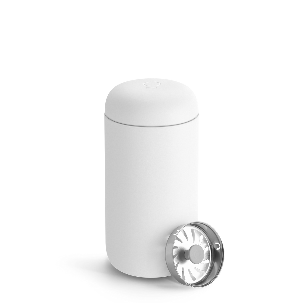 Fellow Carter Move Mug + Splash Guard Clear Coffee Mug Set