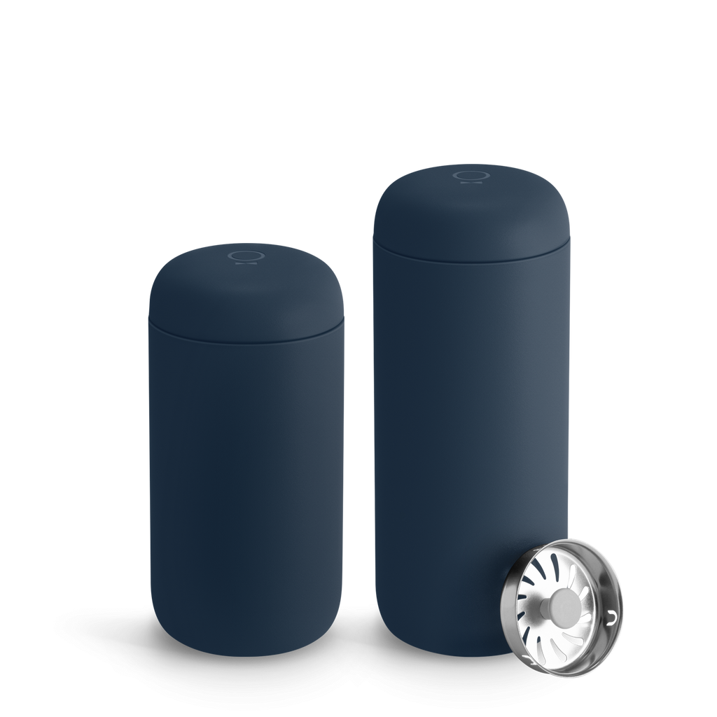 Fellow Carter Move Mug + Splash Guard Clear Coffee Mug Set