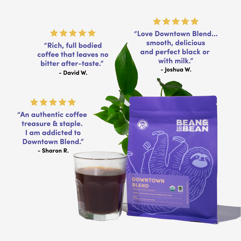 Downtown Blend Organic & Fair Trade Bold Espresso Coffee Beans