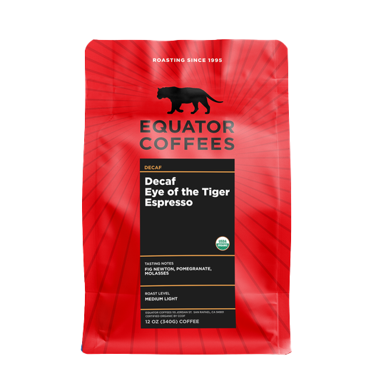 Decaf Eye Of The Tiger 12 oz Rich Decaf Coffee Beans