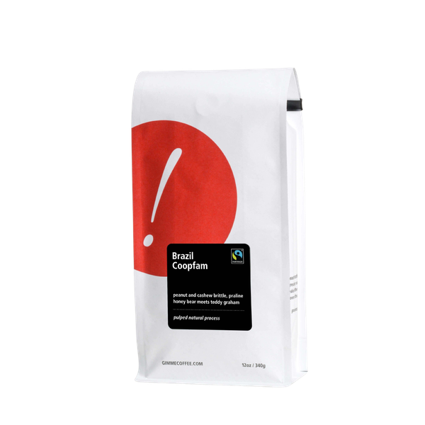 Brazil Coopfam Certified Fairtrade 12 oz Balanced Craft Coffee Beans