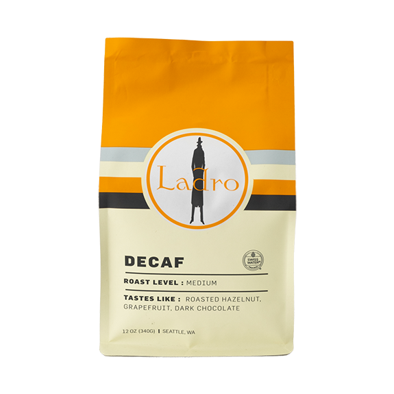 Ladro Decaf 12 oz Rich Decaf Coffee Beans