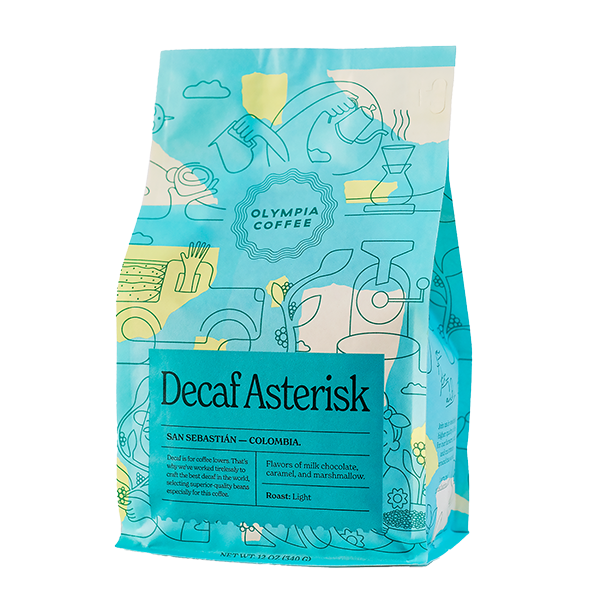 Decaf Asterisk 12 oz Bold Espresso Coffee Beans