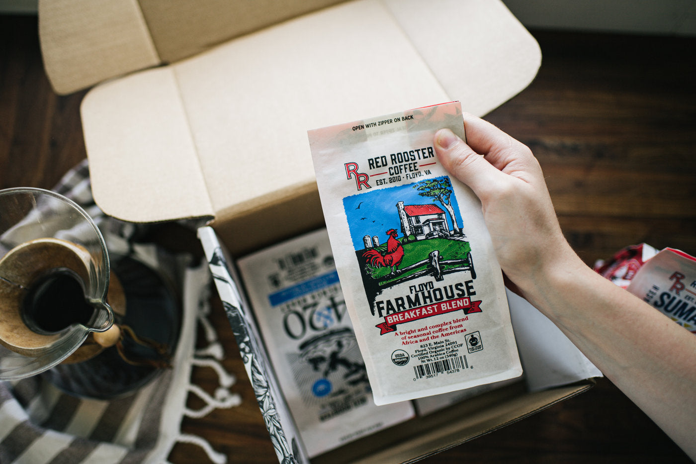 Organic Floyd Farmhouse Breakfast Blend Balanced Craft Coffee Beans