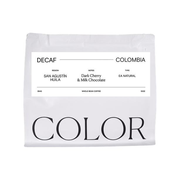Decaf Colombia San Agustin 10 oz Rich Decaf Coffee Beans