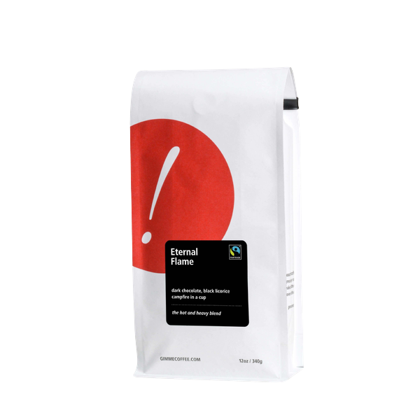 Eternal Flame Fairtrade Dark Roast 12 oz Balanced Craft Coffee Beans