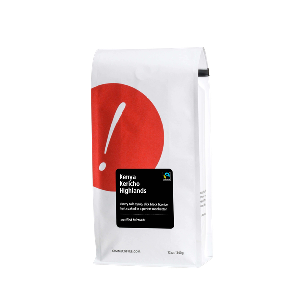 Kenya Kericho Highlands Fairtrade Dark Roast 12 oz Premium Whole Bean Coffee